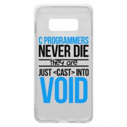 Чехол для Samsung S10e C programmers never die they are just cast into void - PrintSalon