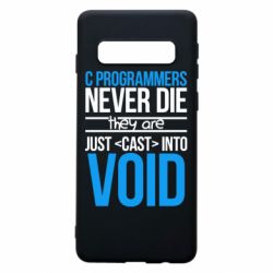 Чехол для Samsung S10 C programmers never die they are just cast into void - PrintSalon