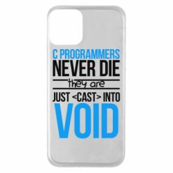 Чехол для iPhone 11 C programmers never die they are just cast into void - PrintSalon