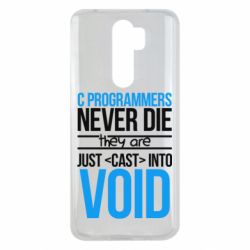 Чехол для Xiaomi Redmi Note 8 Pro C programmers never die they are just cast into void - PrintSalon