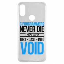 Чехол для Xiaomi Redmi Note 7 C programmers never die they are just cast into void - PrintSalon