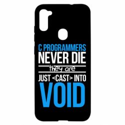 Чехол для Samsung A11/M11 C programmers never die they are just cast into void - PrintSalon
