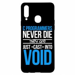 Чехол для Samsung A20s C programmers never die they are just cast into void - PrintSalon