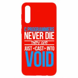 Чехол для Samsung A50 C programmers never die they are just cast into void