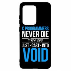 Чехол для Samsung S20 Ultra C programmers never die they are just cast into void - PrintSalon