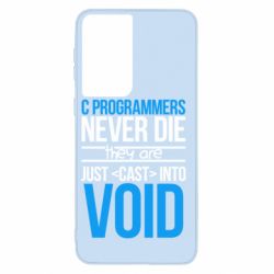 Чехол для Samsung S21 C programmers never die they are just cast into void - PrintSalon