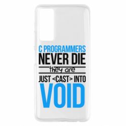 Чехол для Huawei P Smart 2021 C programmers never die they are just cast into void - PrintSalon