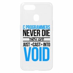 Чехол для Oppo A5s/A12 C programmers never die they are just cast into void - PrintSalon