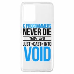 Чехол для Oppo A74 4G C programmers never die they are just cast into void - PrintSalon