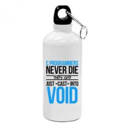 Фляга C programmers never die they are just cast into void - PrintSalon