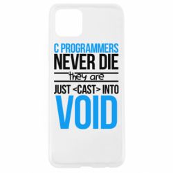 Чехол для Oppo A92s C programmers never die they are just cast into void - PrintSalon