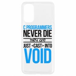 Чехол для Oppo Reno 4 C programmers never die they are just cast into void - PrintSalon