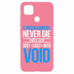 Чехол для Xiaomi Redmi 9c C programmers never die they are just cast into void - PrintSalon