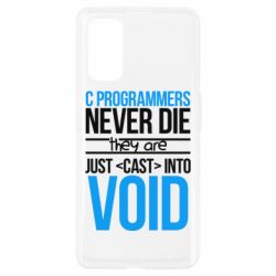Чехол для Realme 7 Pro C programmers never die they are just cast into void - PrintSalon