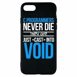 Чехол для iPhone 7 C programmers never die they are just cast into void - PrintSalon