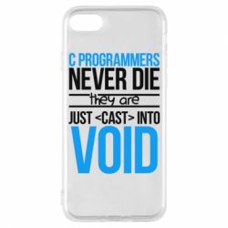 Чехол для iPhone 8 C programmers never die they are just cast into void - PrintSalon