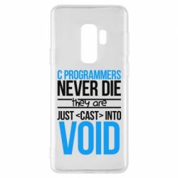 Чехол для Samsung S9+ C programmers never die they are just cast into void - PrintSalon
