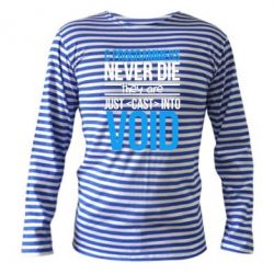 Тельняшка с длинным рукавом C programmers never die they are just cast into void - PrintSalon