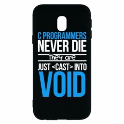 Чехол для Samsung J3 2017 C programmers never die they are just cast into void - PrintSalon