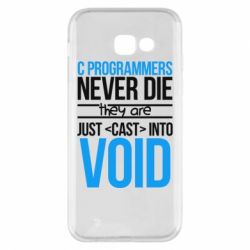 Чехол для Samsung A5 2017 C programmers never die they are just cast into void - PrintSalon