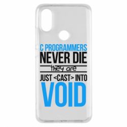 Чехол для Xiaomi Mi A2 C programmers never die they are just cast into void - PrintSalon
