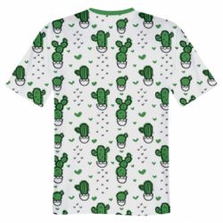Чоловіча футболка 3D Cactus and heart - PrintSalon