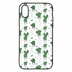 Чохол для iPhone X/Xs Cactus and heart - PrintSalon