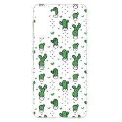 Чохол для Samsung S21+ Cactus and heart - PrintSalon