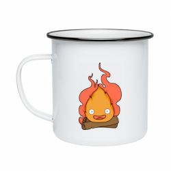 Кружка емальована Calcifer vector - PrintSalon