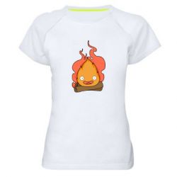 Жіноча футболка для спорту Calcifer vector - PrintSalon