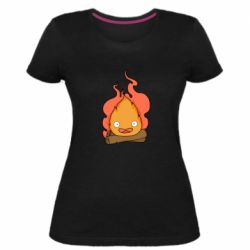 Жіноча преміум футболка Calcifer vector - PrintSalon
