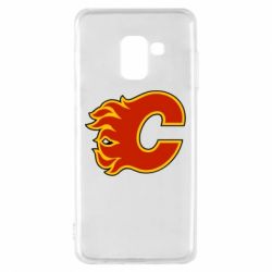 Чехол для Samsung A8 2018 Calgary Flames - PrintSalon