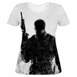 Женская футболка 3D Call of Duty and hero - PrintSalon