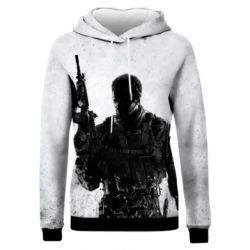 Женское 3D худи Call of Duty and hero - PrintSalon