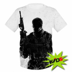 Детская 3D футболка Call of Duty and hero - PrintSalon