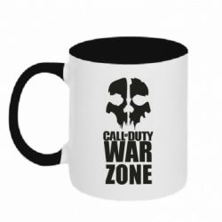 Чашка двокольорова Call of duty Ghost face - PrintSalon