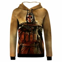 Жіноче 3D худі Call of duty Ghost - PrintSalon