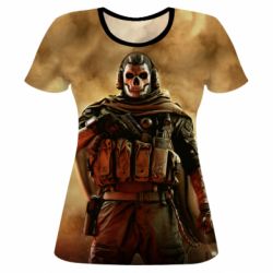 Жіноча 3D футболка Call of duty Ghost - PrintSalon