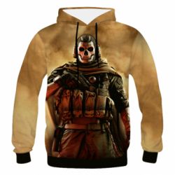 Чоловіче 3D худі Call of duty Ghost - PrintSalon