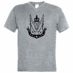 Мужская футболка  с V-образным вырезом Call of Duty eagle - PrintSalon