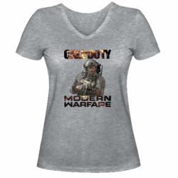 Жіноча футболка з V-подібним вирізом Call of Duty: Modern Warfare - PrintSalon