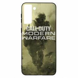 Чехол для Samsung S21 Ultra Call of Duty: MW and logo - PrintSalon