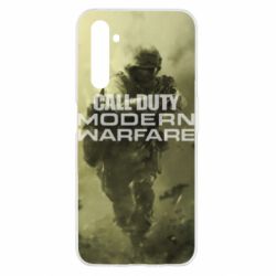 Чехол для Realme 6 Call of Duty: MW and logo - PrintSalon