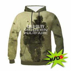 Детское 3D худи Call of Duty: MW and logo - PrintSalon