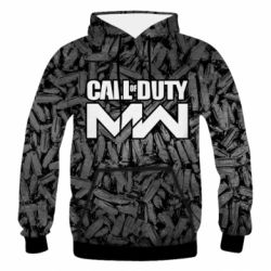 Мужское 3D худи Call of Duty: MW in background bullets - PrintSalon