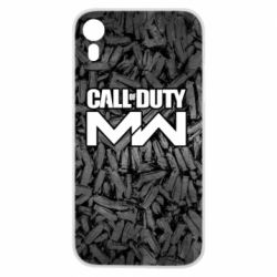 Чехол для iPhone XR Call of Duty: MW in background bullets