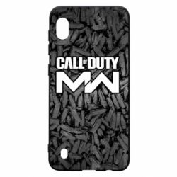 Чехол для Samsung A10 Call of Duty: MW in background bullets - PrintSalon