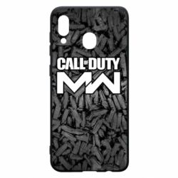 Чехол для Samsung A20 Call of Duty: MW in background bullets - PrintSalon