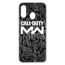 Чехол для Samsung A40 Call of Duty: MW in background bullets - PrintSalon