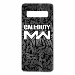Чехол для Samsung S10 Call of Duty: MW in background bullets - PrintSalon